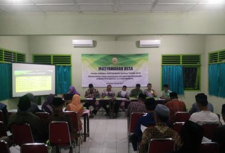 Musyawarah Desa Guwosari dalam rangka Penyusunan RKPDes Tahun 2018