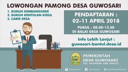 PENGISIAN PAMONG DESA GUWOSARI