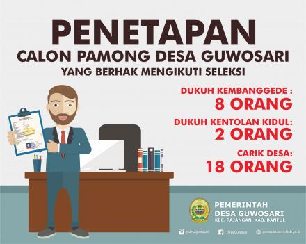 PENETAPAN CALON PAMONG YANG BERHAK MENGIKUTI SELEKSI 