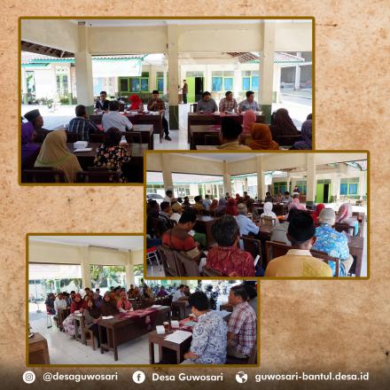 RAPAT KOORDINASI PENERIMAAN BANTULAN RUMAH TIDAK LAYAK HUNI DI DESA GUWOSARI