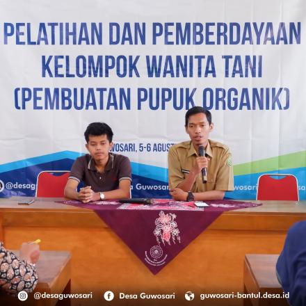 WANITA TANI DESA GUWOSARI BELAJAR OLAH PUPUK ORGANIK