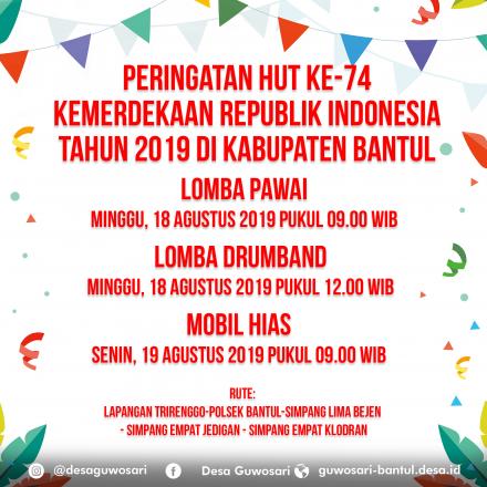 PERINGATAN HUT RI DI KABUPATEN BANTUL TAHUN 2019