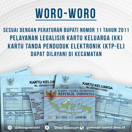 LEGALISIR KTP-EL DAN KK BISA DI KECAMATAN
