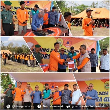 DESA GUWOSARI GELAR SIMULASI GEMPA BUMI