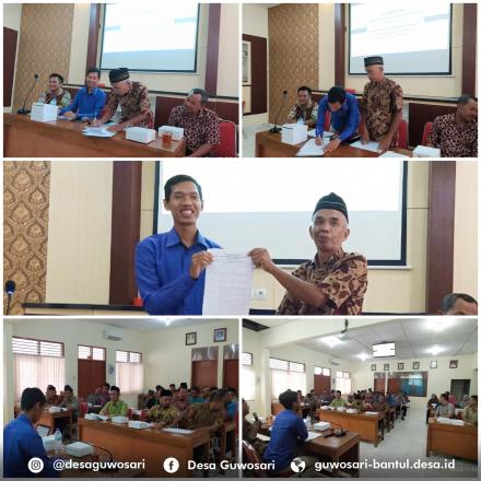 RAPAT LAPORAN REALISASI APBDES DESA GUWOSARI TAHUN 2019