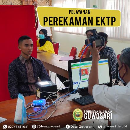 PEREKAMAN EKTP DI KALURAHAN GUWOSARI